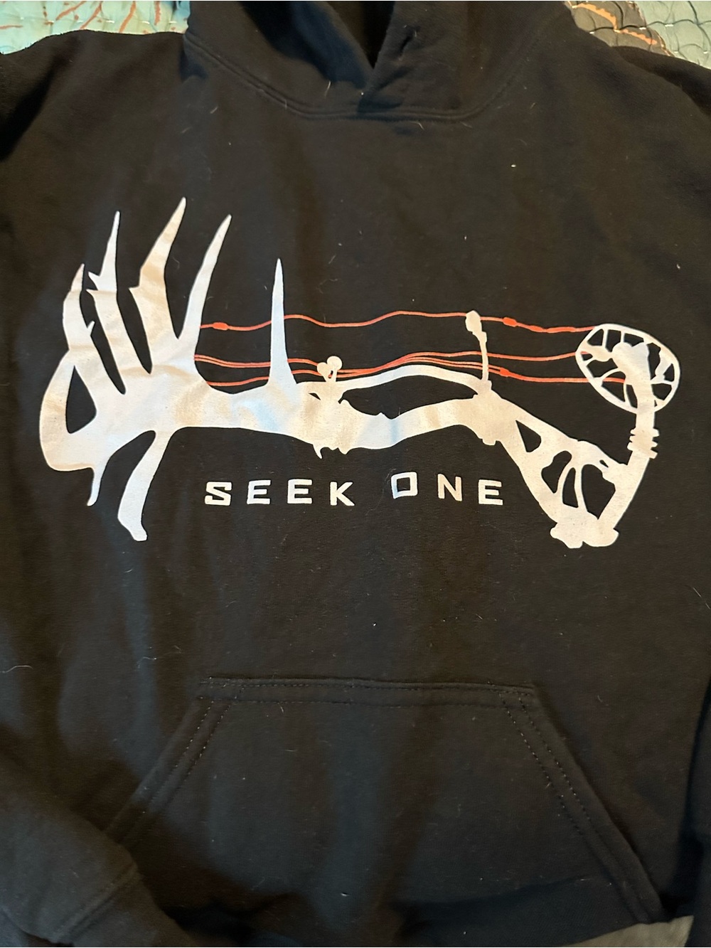 Kids' Black Graphic Hoodie
